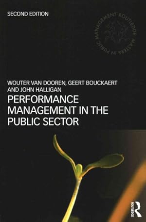 Imagen del vendedor de Performance Management in the Public Sector a la venta por GreatBookPrices