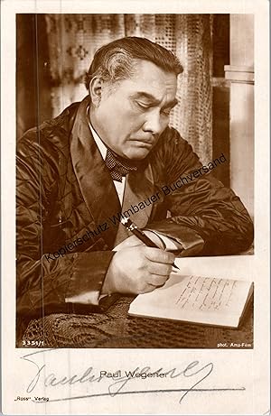 Original Autograph Paul Wegener (1874-1948) /// Autogramm Autograph signiert signed signee