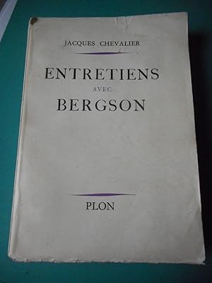 Seller image for Entretiens avec Bergson for sale by Frederic Delbos