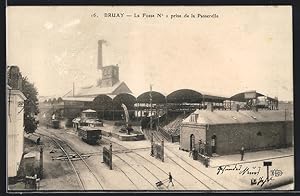 Ansichtskarte Bruay, La Fosse No. 1 prise de la Passerelle, Kohlebergbau