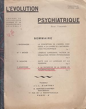 Bild des Verkufers fr A la recherche de la norme en psychopatologie zum Verkauf von PRISCA
