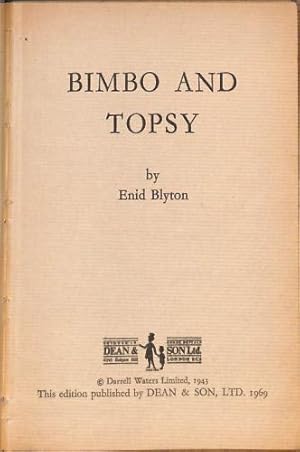 Imagen del vendedor de Bimbo and Topsy a la venta por WeBuyBooks