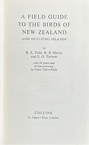 Seller image for A Field Guide to the Birds of New Zealand. for sale by Acanthophyllum Books