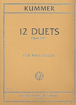 Bild des Verkufers fr 12 Duets op.105for 2 cellos : parts zum Verkauf von AHA-BUCH GmbH