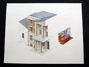 Seller image for Original architectural drawing with cutaway for sale by Cox & Budge Books, IOBA