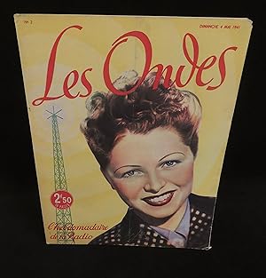 Immagine del venditore per LES ONDES, L'Hebdomadaire de la Radio . venduto da Librairie Franck LAUNAI