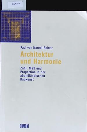 Bild des Verkufers fr Architektur und Harmonie. zum Verkauf von Antiquariat Bookfarm