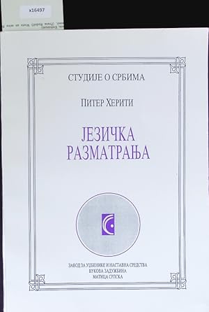 Seller image for Jezi?ka razmatranja. Studije o Srbima; 9. for sale by Antiquariat Bookfarm