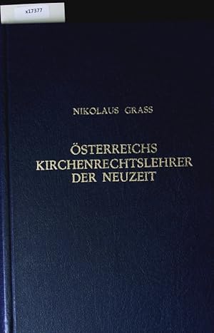 Imagen del vendedor de sterreichs Kirchenrechtslehrer der Neuzeit. Freiburger Verffentlichungen aus dem Gebiete von Kirche und Staat. a la venta por Antiquariat Bookfarm