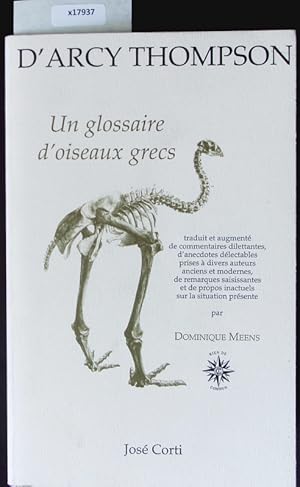 Bild des Verkufers fr Un glossaire d'oiseaux grecs. zum Verkauf von Antiquariat Bookfarm