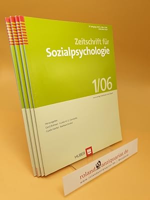 Zeitschrift für Sozialpsychologie ; 37. Jahrgang ; Heft 1-4 ; März, Juni, September, Dezember ; 2...