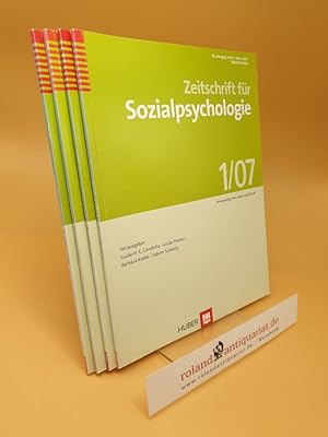 Zeitschrift für Sozialpsychologie ; 38. Jahrgang ; Heft 1-4 ; März, Juni, September, Dezember 200...