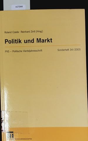 Seller image for Politik und Markt. Politische Vierteljahresschrift Sonderhefte. for sale by Antiquariat Bookfarm
