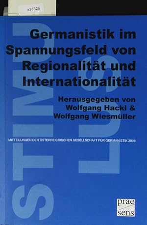 Seller image for Germanistik im Spannungsfeld von Regionalitt und Internationalitt. Stimulus. for sale by Antiquariat Bookfarm