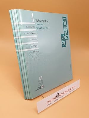 Zeitschrift für Sozialpsychologie ; 34. Jahrgang ; Heft 1-4 ; März, Juni, September, Dezember ; 2...