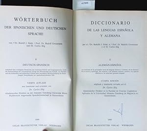 Immagine del venditore per Wrterbuch der spanischen und deutschen Sprache. venduto da Antiquariat Bookfarm