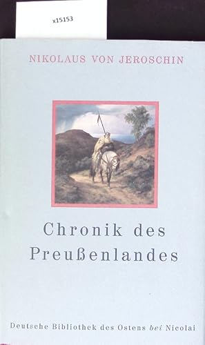 Seller image for Kronike von Pruzinlant. Deutsche Bibliothek des Ostens. for sale by Antiquariat Bookfarm