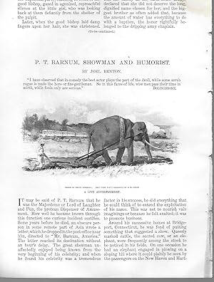 Seller image for P. T. Barnum, Showman And Humorist for sale by Legacy Books II