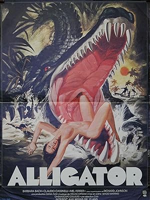 "ALLIGATOR ( THE GREAT ALLIGATOR)" Réalisé par Sergio MARTINO en 1979 avec Barbara BACH / Affiche...