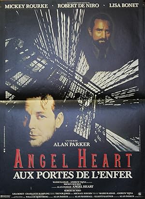 "ANGEL HEART" Réalisé par Alan PARKER en 1987 avec Mickey ROURKE, Robert DE NIRO / Affiche frança...