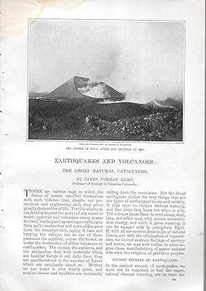 Imagen del vendedor de Earthquakes And Volcanoes: The Great Natural Cataclysms / The Last Days Of St. Pierre: A Graphic Record Of The Martinique Disaster and Life In The Doomed City / The Catastrophe In St. Vincent / The Eruption Of Vesuvius a la venta por Legacy Books II