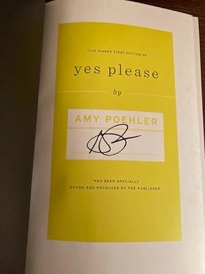 Seller image for Yes Please (Autographed Copy) for sale by Scout's Shelf