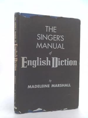 Immagine del venditore per The Singer's Manual of English Diction venduto da ThriftBooksVintage