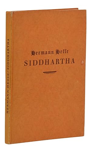 Bild des Verkufers fr Siddhartha zum Verkauf von Burnside Rare Books, ABAA