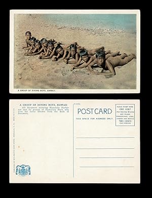 A Group of Diving Boys, Territory of Hawaii