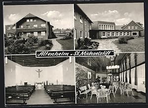 Seller image for Ansichtskarte Bollingen / Saterland, Altenheim St. Michaelstift in vier Ansichten for sale by Bartko-Reher