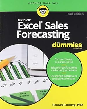 Bild des Verkufers fr Excel Sales Forecasting For Dummies, 2nd Edition zum Verkauf von WeBuyBooks