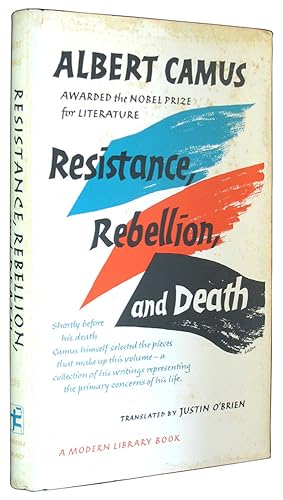 Imagen del vendedor de Resistance, Rebellion, and Death. a la venta por The Bookworm