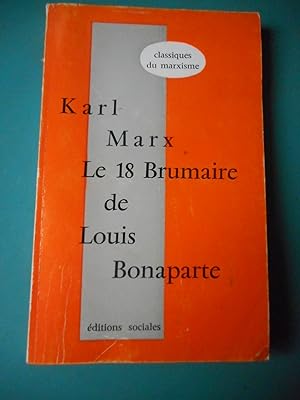 Image du vendeur pour Le 18 brumaire de Louis Bonaparte mis en vente par Frederic Delbos