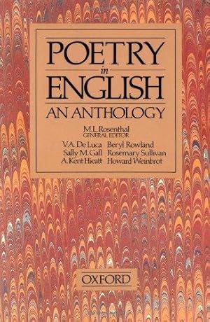 Immagine del venditore per Poetry in English: An Anthology venduto da WeBuyBooks