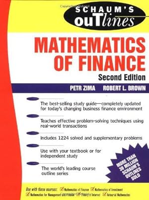 Seller image for Schaum's Outline of Mathematics of Finance (Schaum's Outlines) for sale by WeBuyBooks