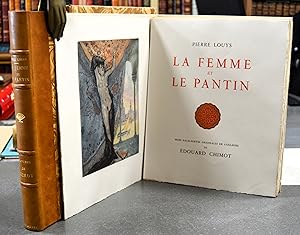 La Femme et Le Pantin. Seize eaux-fortes originales en couleurs de Édouard Chimot.