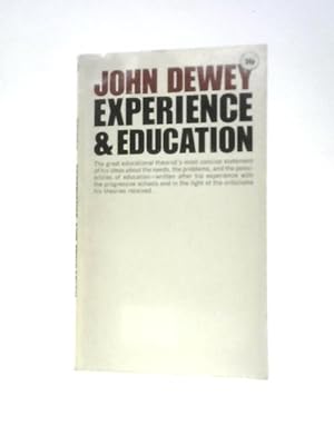 Seller image for Experience And Education (The Kappa Delta Pi Lecture Series) for sale by World of Rare Books