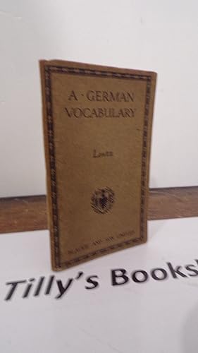 A German Vocabulary
