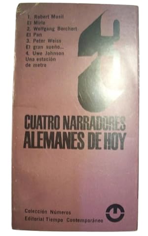 Seller image for Cuatro Narradores Alemanes De Hoy for sale by Librera Aves Del Paraso