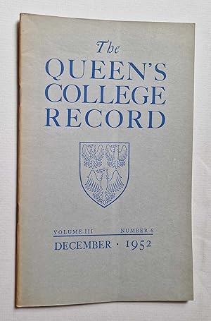 Record: Volume III, Number 6 - December 1952