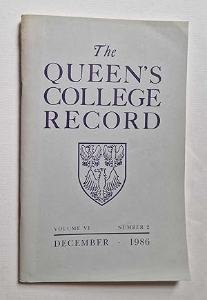 Record: Volume VI, Number 2 - December 1986
