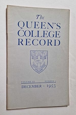 Record: Volume III, Number 7 - December 1953