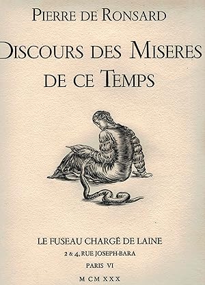 DISCOURS DES MISÈRES DE CE TEMPS