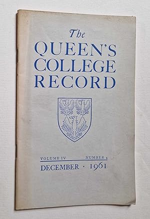 Record: Volume IV, Number 4 - December 1961