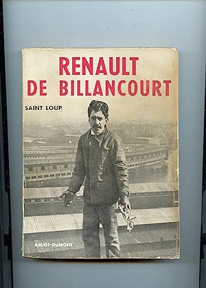 Bild des Verkufers fr RENAULT DE BILLANCOURT zum Verkauf von Librairie CLERC