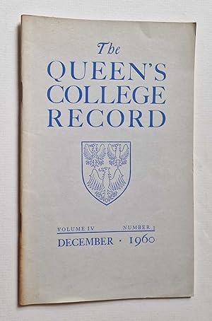 Record: Volume IV, Number 3 - December 1960