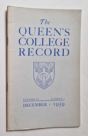 Record: Volume IV, Number 2 - December 1959
