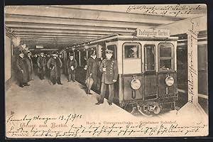 Ansichtskarte Berlin, Hoch- und Untergrundbahn, Potsdamer Bahnhof