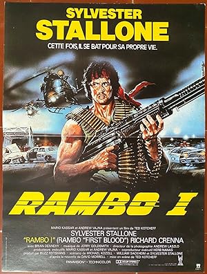 Affiche cinéma RAMBO I First blood Sylvester STALLONE Ted KOTCHEFF 40x60cm