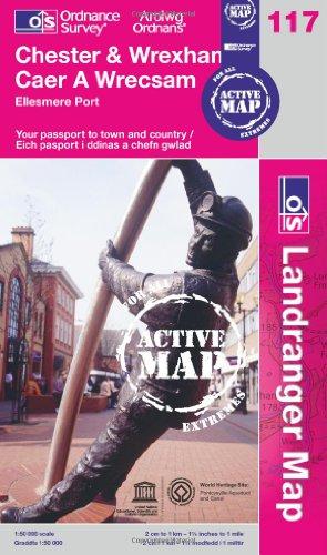 Image du vendeur pour Chester & Wrexham, Ellesmere Port (OS Landranger Map Active): 117 (OS Landranger Active Map) mis en vente par WeBuyBooks